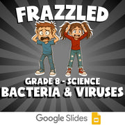 Bacteria & Viruses FRAZZLED Science Game - No Prep Grade 8 Review Activity