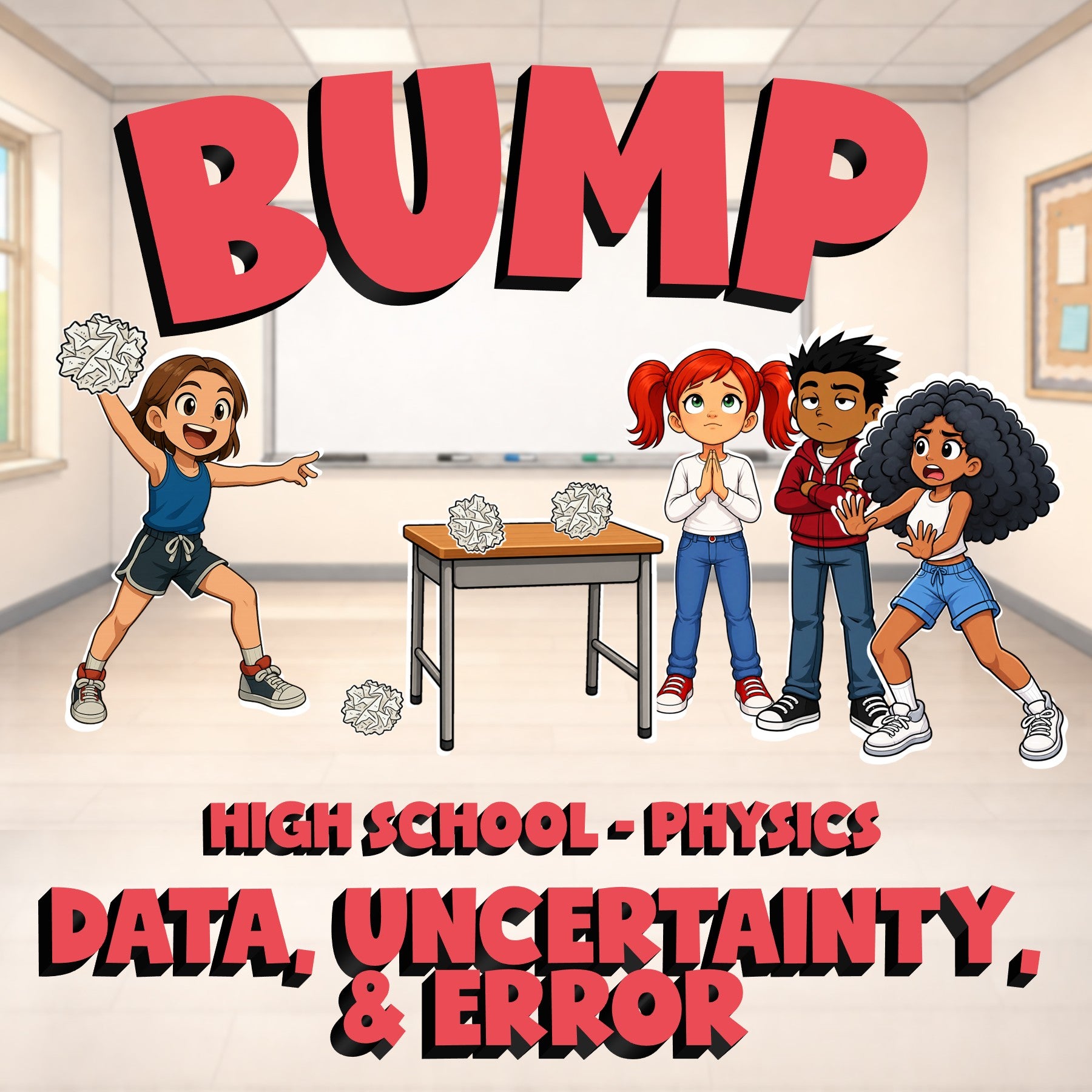 Data, Uncertainty, & Error BUMP Science Game - No Prep Physics Review Activity