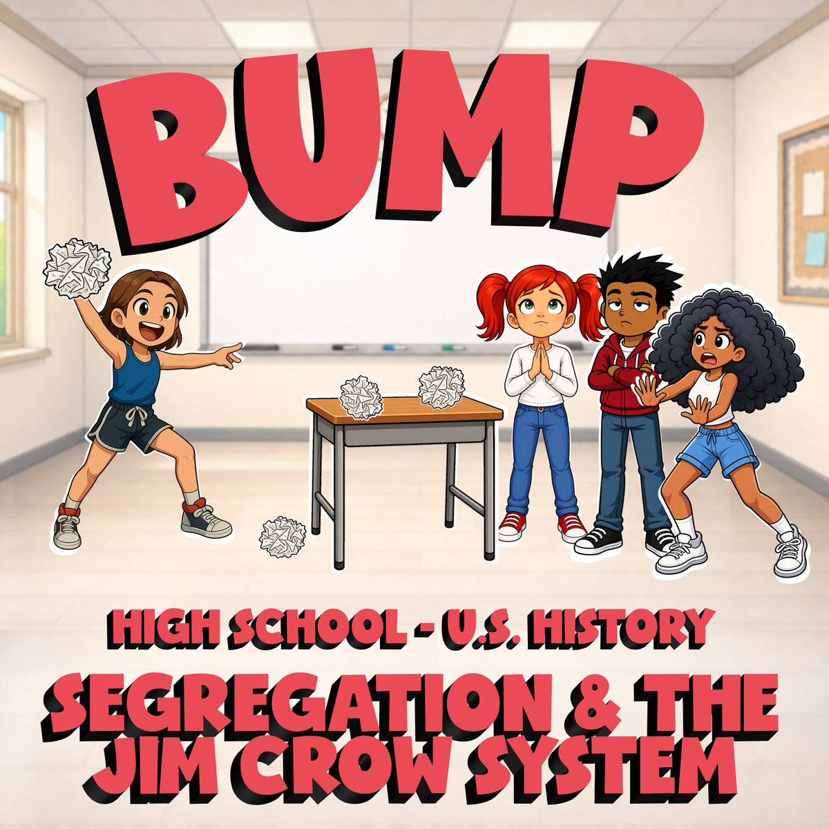 Segregation & the Jim Crow System BUMP U.S. History Game - No Prep Review