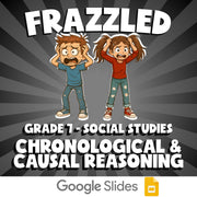Chronological & Causal Reasoning FRAZZLED Socials Game - No Prep Grade 7 Review
