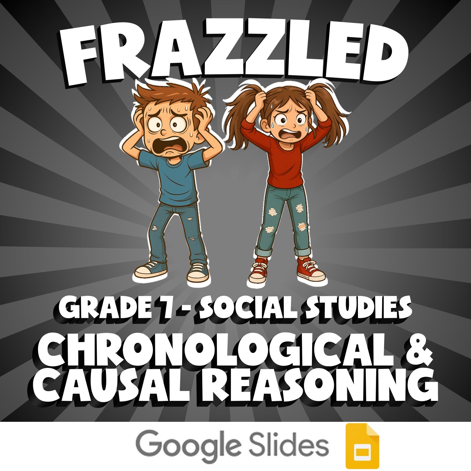 Chronological & Causal Reasoning FRAZZLED Socials Game - No Prep Grade 7 Review