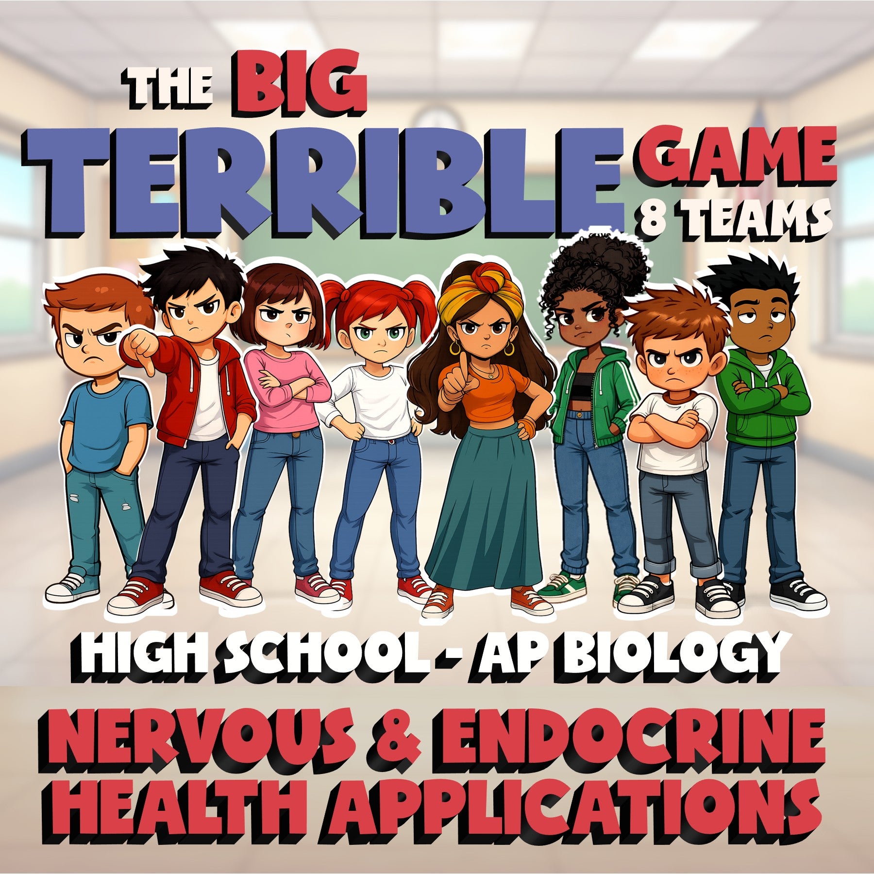 Nervous & Endocrine Health Applications BIG TERRIBLE GAME - AP Biology Review