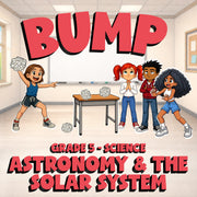 Astronomy & the Solar System BUMP Science Game - No Prep Grade 5 Review Activity