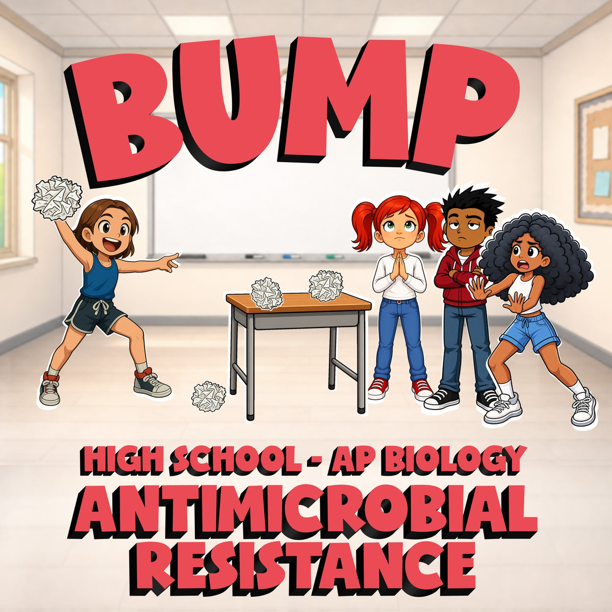Antimicrobial Resistance BUMP Science Game - No Prep AP Biology Review Activity