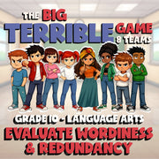 Evaluate Wordiness & Redundancy BIG TERRIBLE GAME - No Prep Grade 10 ELA Review