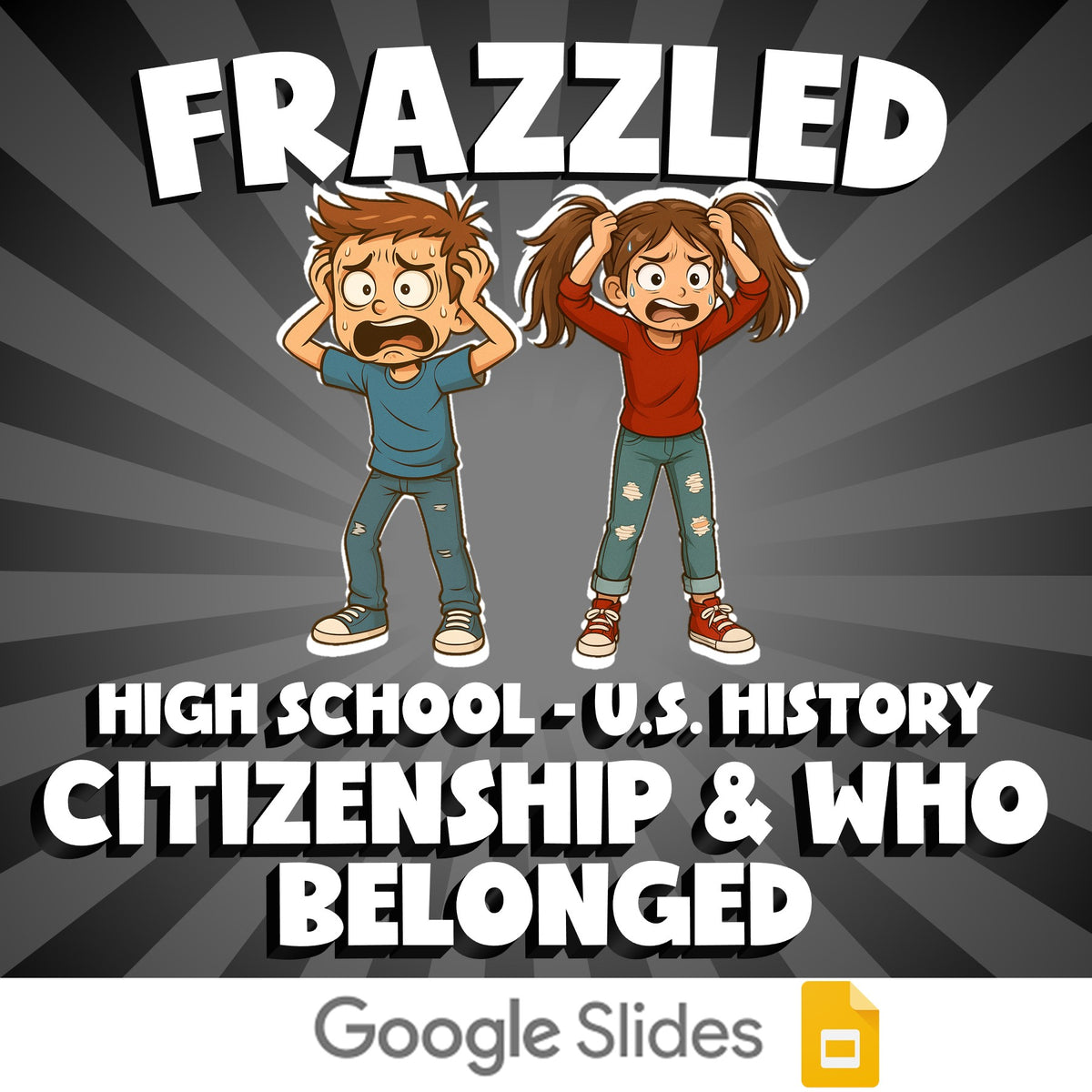 Citizenship & Who Belonged FRAZZLED U.S. History Game - No Prep Review Activity