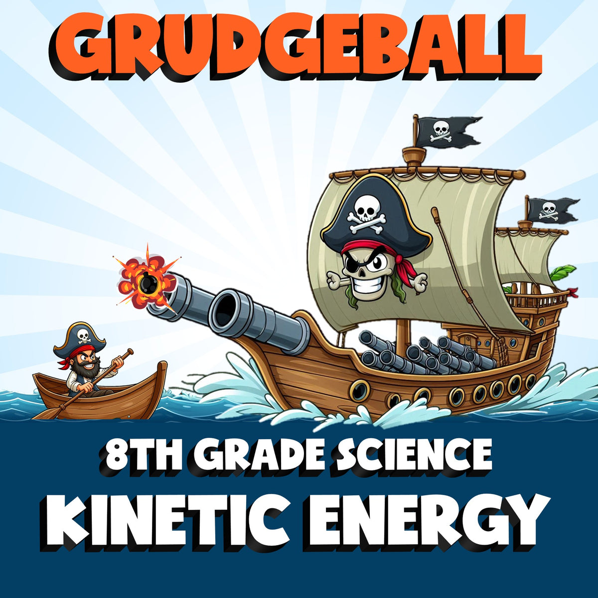 Kinetic Energy GRUDGEBALL Science Game - No Prep Grade 8 Review Activity
