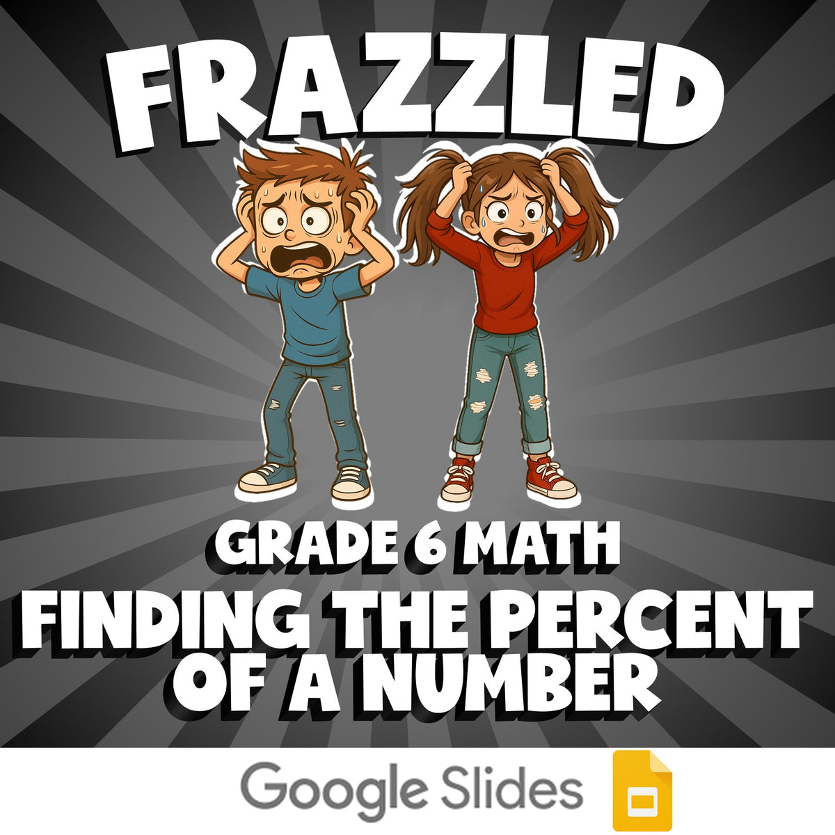 Finding the Percent of a Number FRAZZLED Math Game - No Prep Grade 6 Review