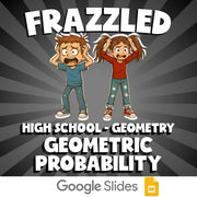 Geometric Probability FRAZZLED Math Game - No Prep Geometry Review Activity