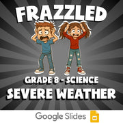 Severe Weather FRAZZLED Science Game - No Prep Grade 8 Review Activity
