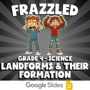 Landforms & Their Formation FRAZZLED Science Game - No Prep Grade 4 Review