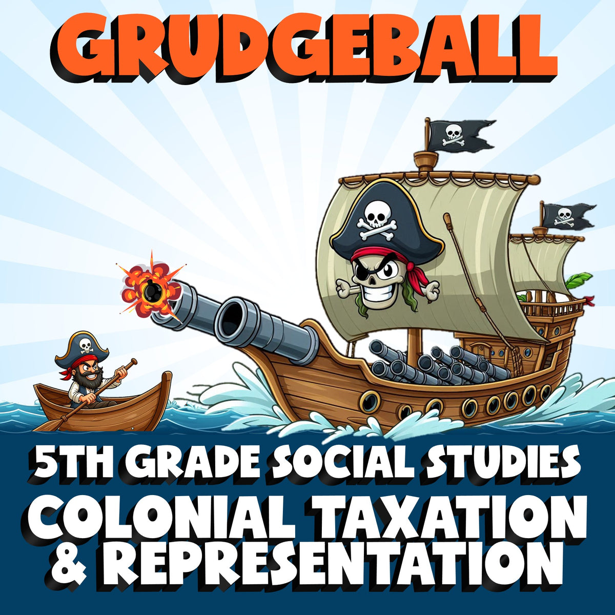 Colonial Taxation & Representation GRUDGEBALL Socials Game - No Prep Grade 5