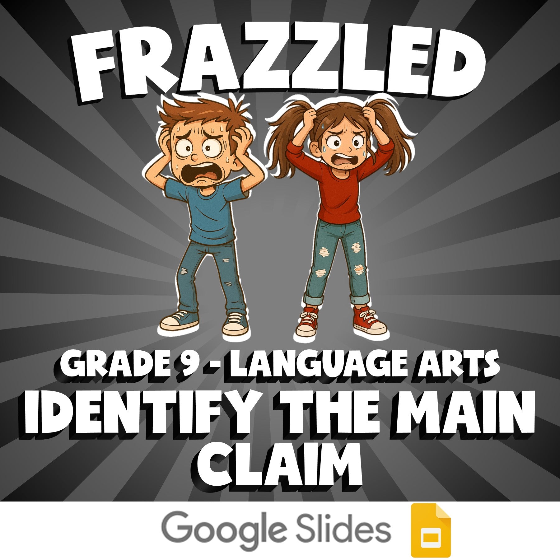 Identify the Main Claim FRAZZLED ELA Game - No Prep Grade 9 Review Activity