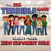 Zero Exponent Rule BIG TERRIBLE GAME - No Prep Grade 9 Math Review Activity