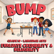 Evaluate Credibility & Reliability BUMP ELA Game - No Prep Grade 10 Review