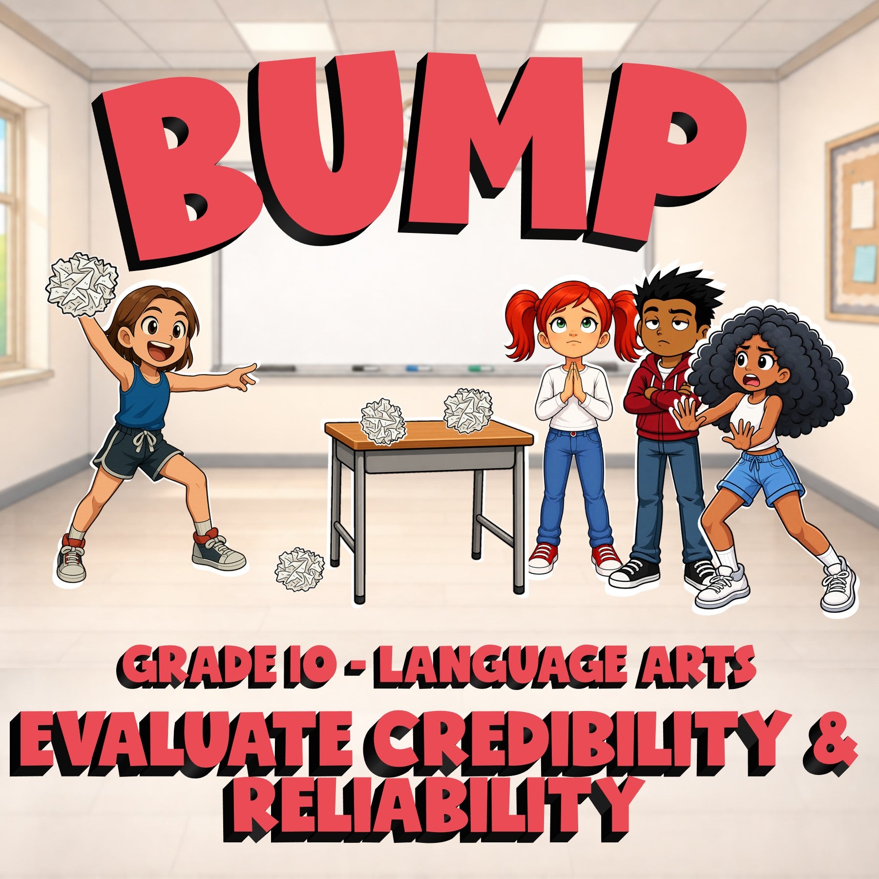 Evaluate Credibility & Reliability BUMP ELA Game - No Prep Grade 10 Review