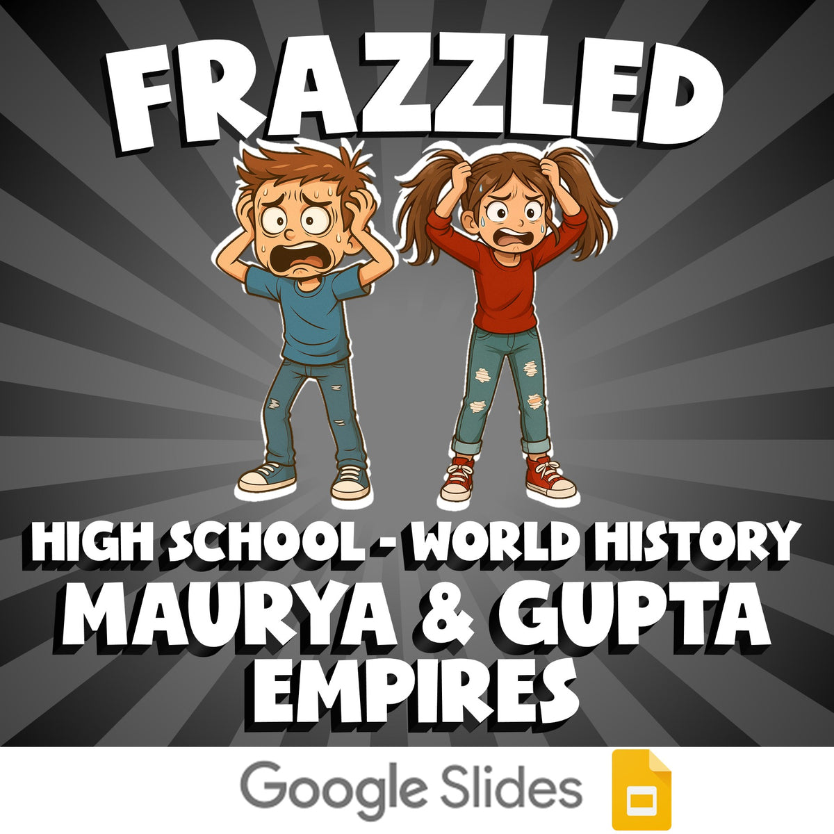 Maurya & Gupta Empires FRAZZLED Game - No Prep World History Review Activity