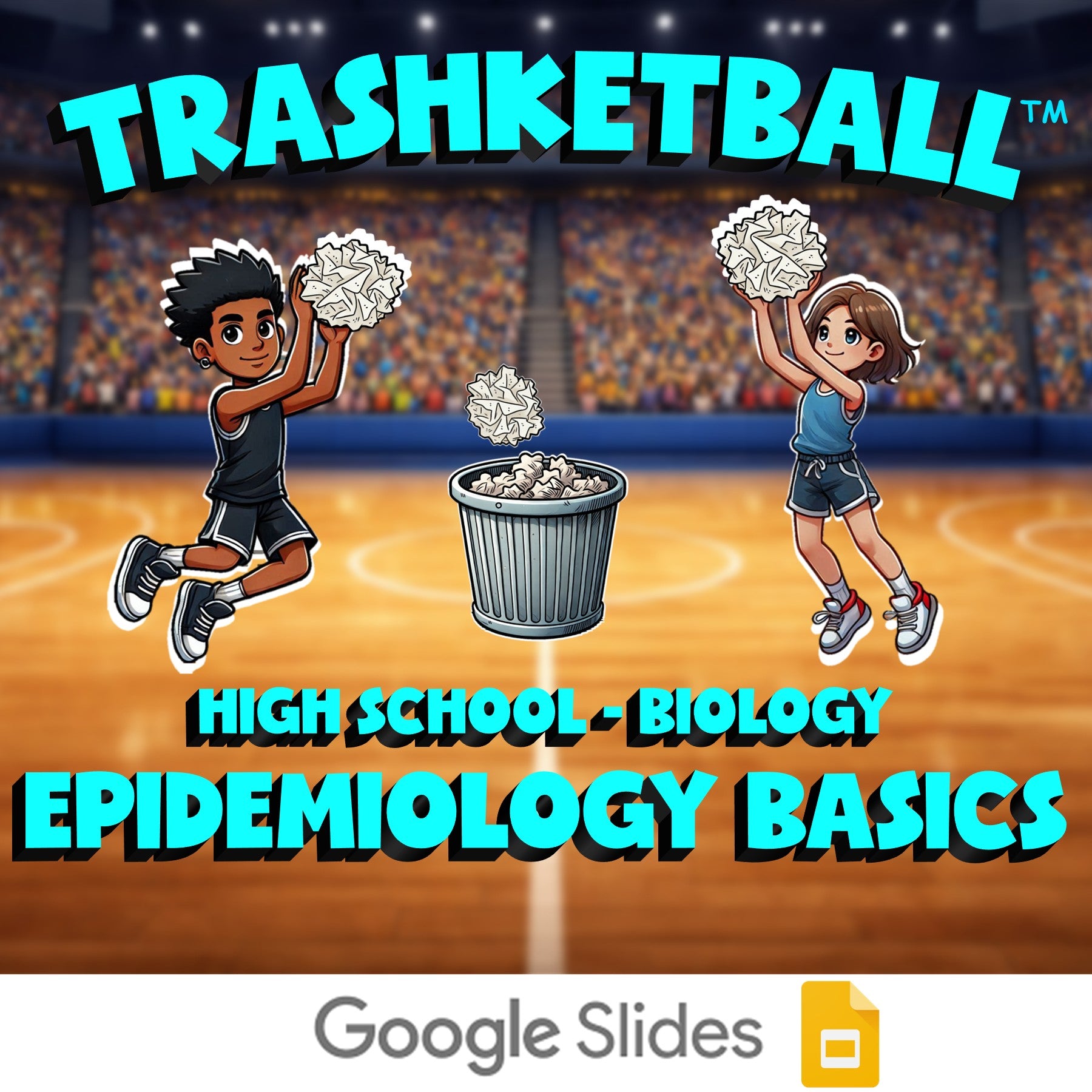 Epidemiology Basics TRASHKETBALL Science Game - No Prep Biology Review Activity