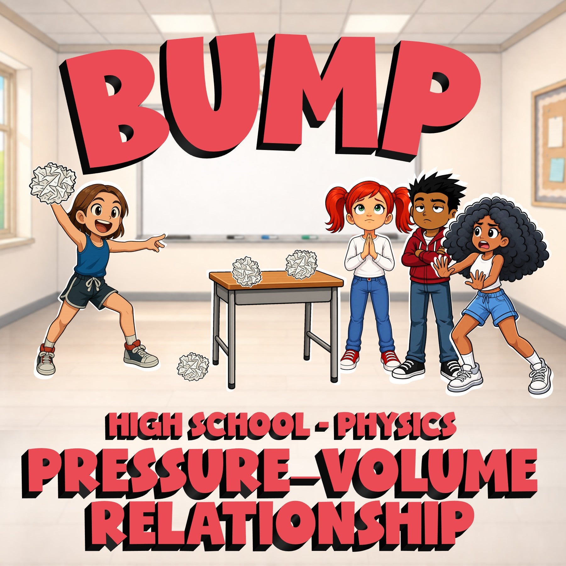 Pressure–Volume Relationship BUMP Science Game - No Prep Physics Review Activity