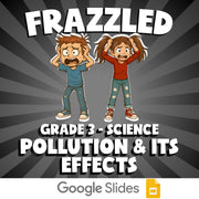 Pollution & Its Effects FRAZZLED Science Game - No Prep Grade 3 Review Activity