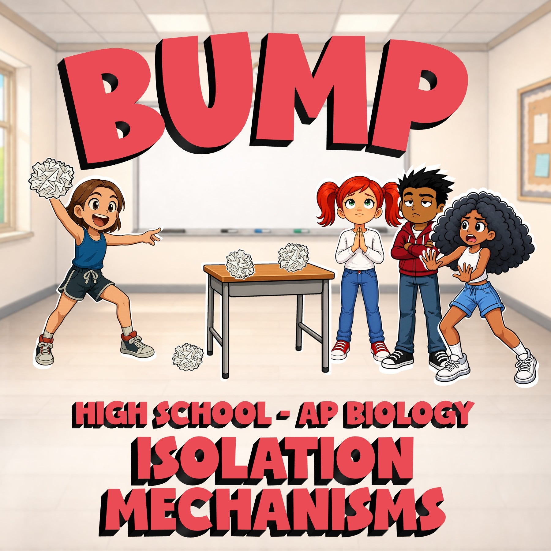 Isolation Mechanisms BUMP Science Game - No Prep AP Biology Review Activity