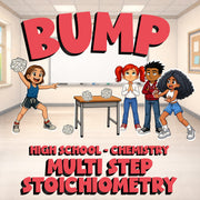 Multi Step Stoichiometry BUMP Science Game - No Prep Chemistry Review Activity
