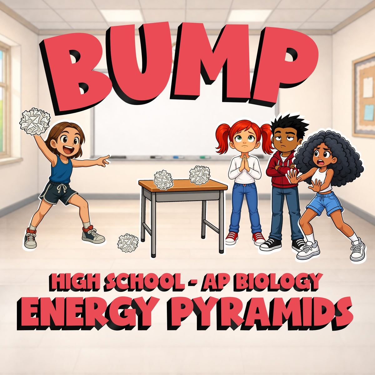 Energy Pyramids BUMP Science Game - No Prep AP Biology Review Activity