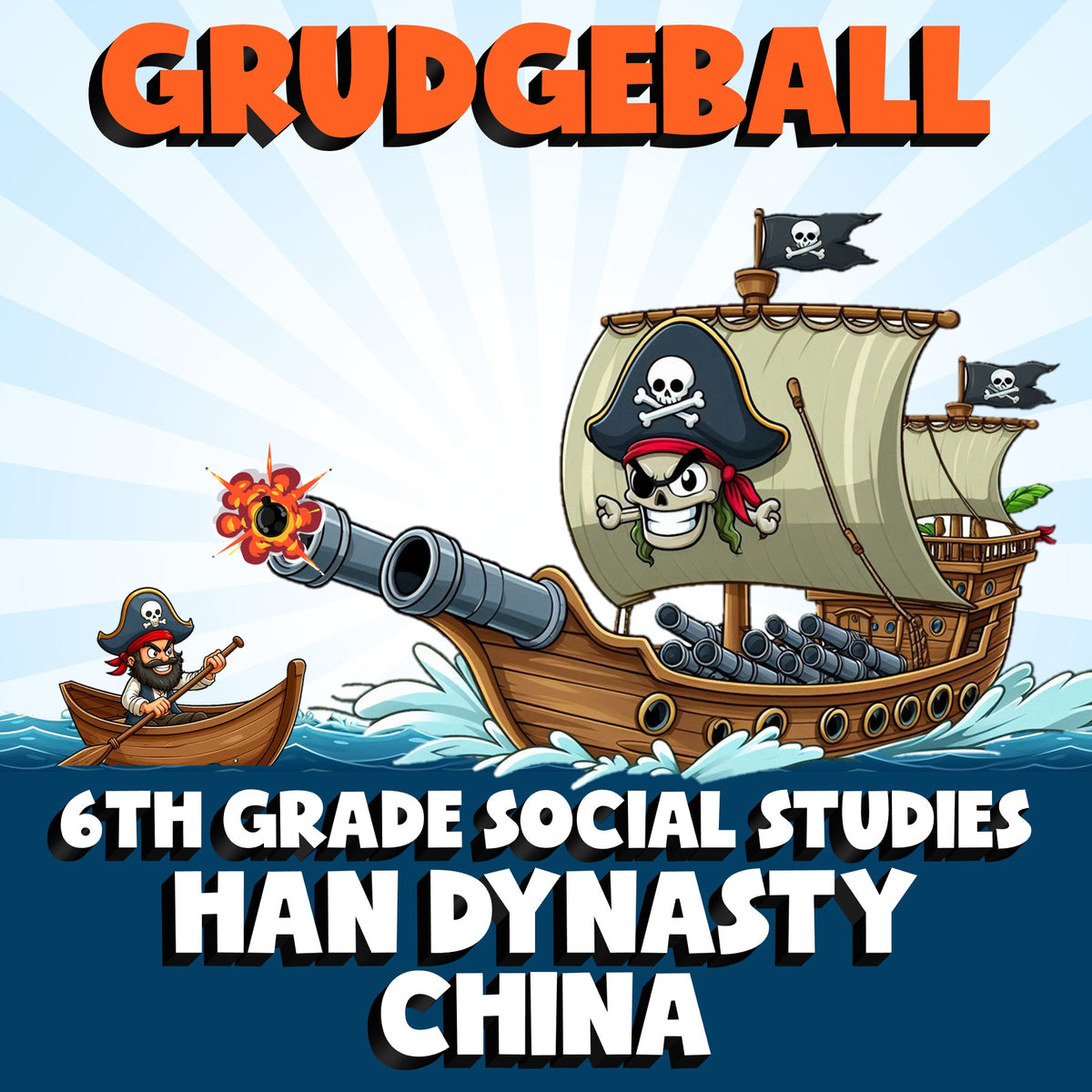 Han Dynasty China GRUDGEBALL Socials Game - No Prep Grade 6 Review Activity