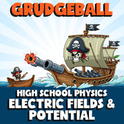 Electric Fields & Potential GRUDGEBALL Science Game - No Prep Physics Review