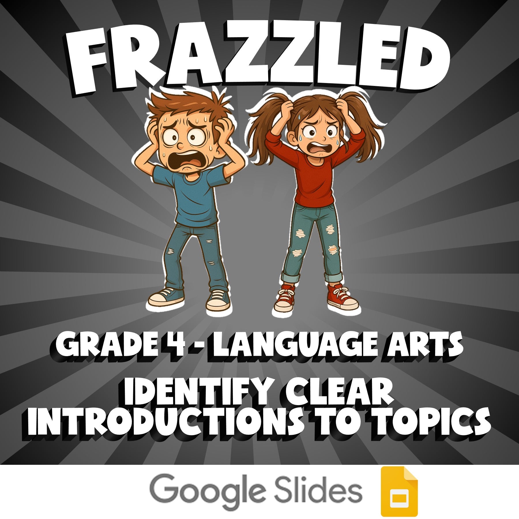 Identify Clear Introductions to Topics FRAZZLED ELA Game - No Prep Grade 4