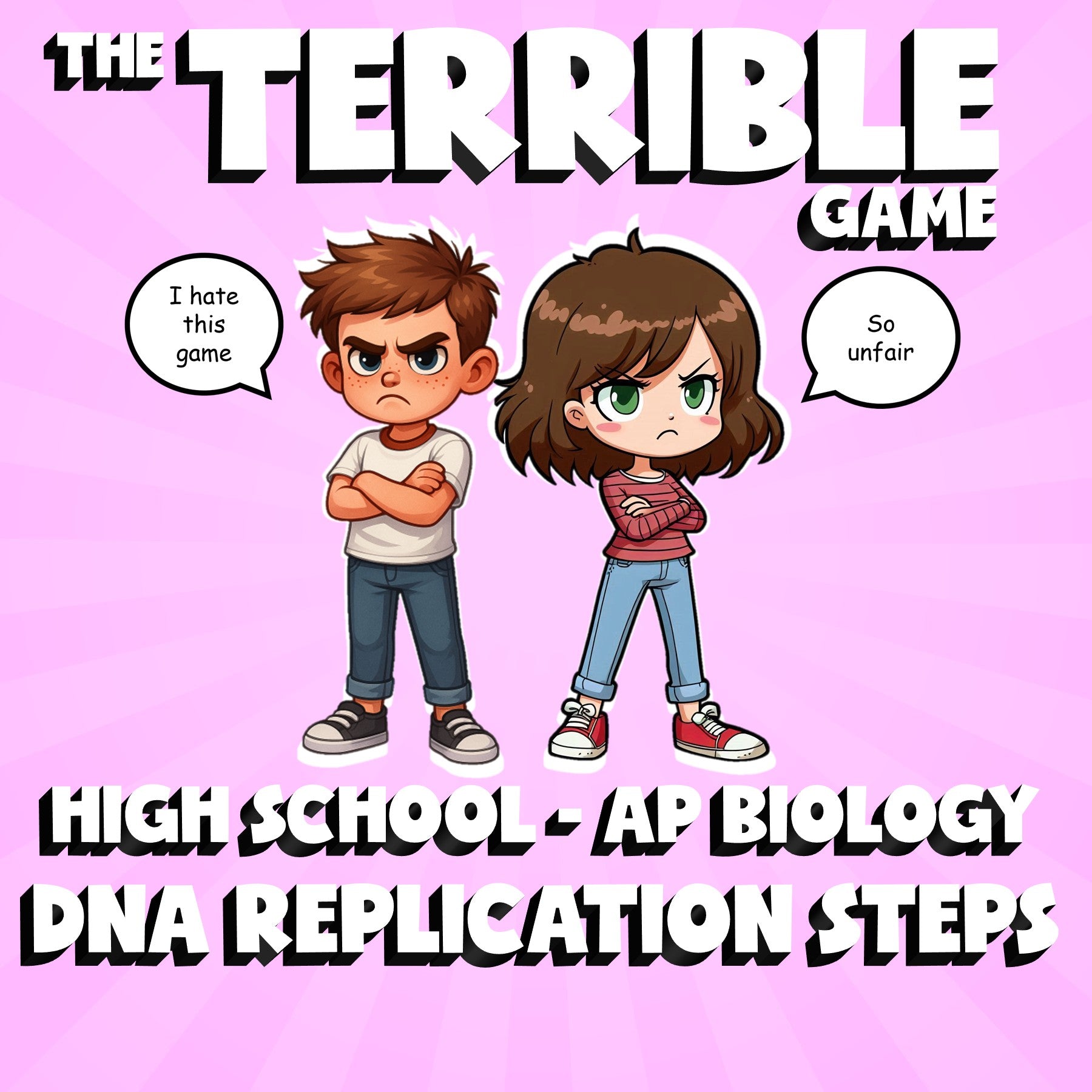 DNA Replication Steps THE TERRIBLE GAME - No Prep AP Biology Science Review