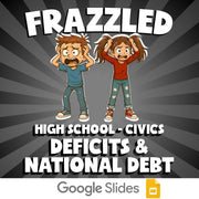 Deficits & National Debt FRAZZLED Civics Game - No Prep Review Activity