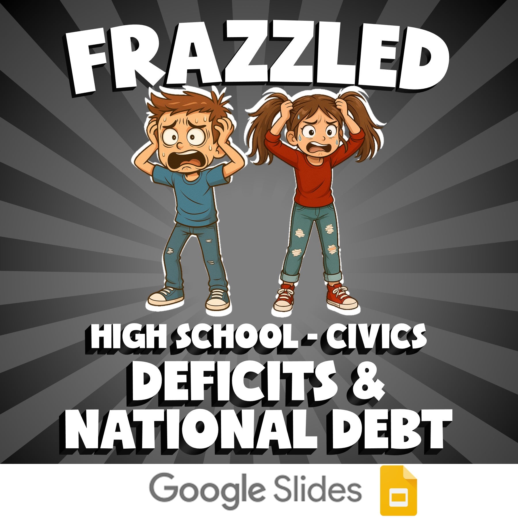 Deficits & National Debt FRAZZLED Civics Game - No Prep Review Activity