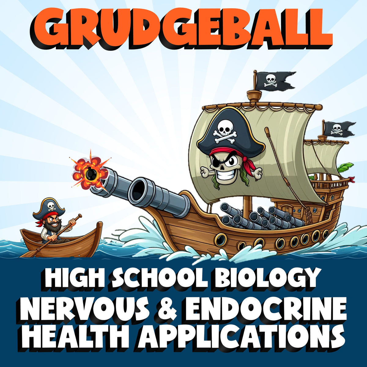 Nervous & Endocrine Health Applications GRUDGEBALL Science Game - Biology
