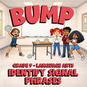 Identify Signal Phrases BUMP ELA Game - No Prep Grade 9 Review Activity