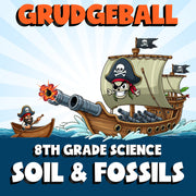 Soil & Fossils GRUDGEBALL Science Game - No Prep Grade 8 Review Activity