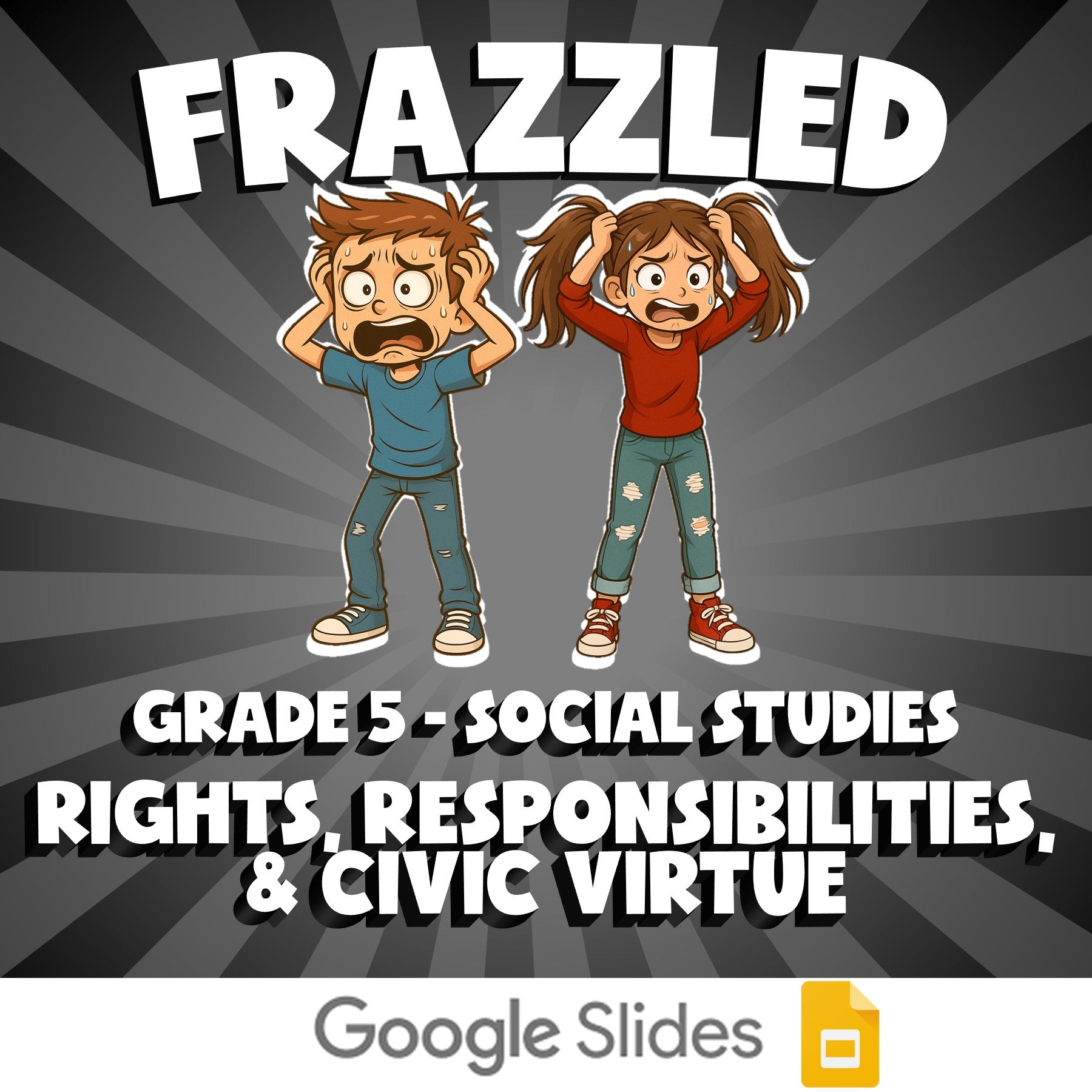 Rights, Responsibilities, & Civic Virtue FRAZZLED Socials Game - No Prep Grade 5
