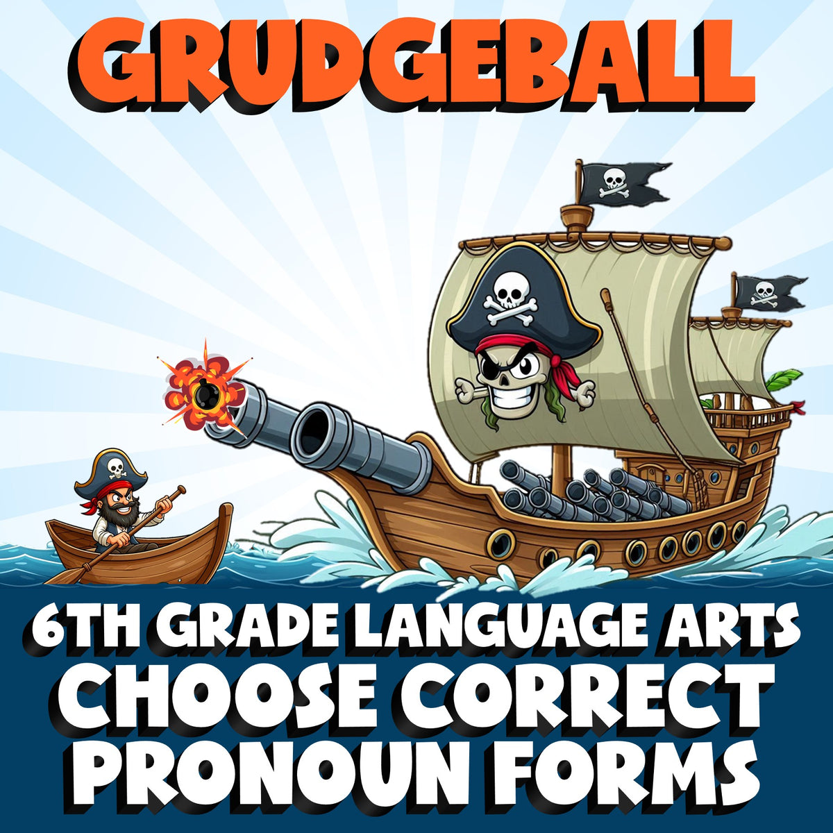 Choose Correct Pronoun Forms GRUDGEBALL ELA Game - No Prep Grade 6 Review
