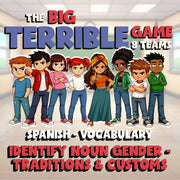 Identify Noun Gender - Traditions & Customs BIG TERRIBLE GAME - Spanish Exercise