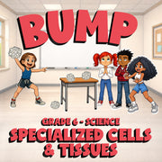 Specialized Cells & Tissues BUMP Science Game - No Prep Grade 6 Review Activity