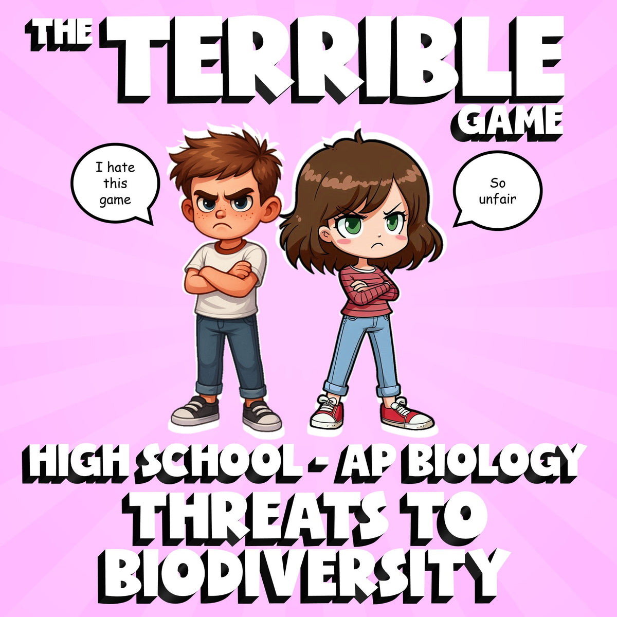 Threats to Biodiversity THE TERRIBLE GAME - No Prep AP Biology Science Review