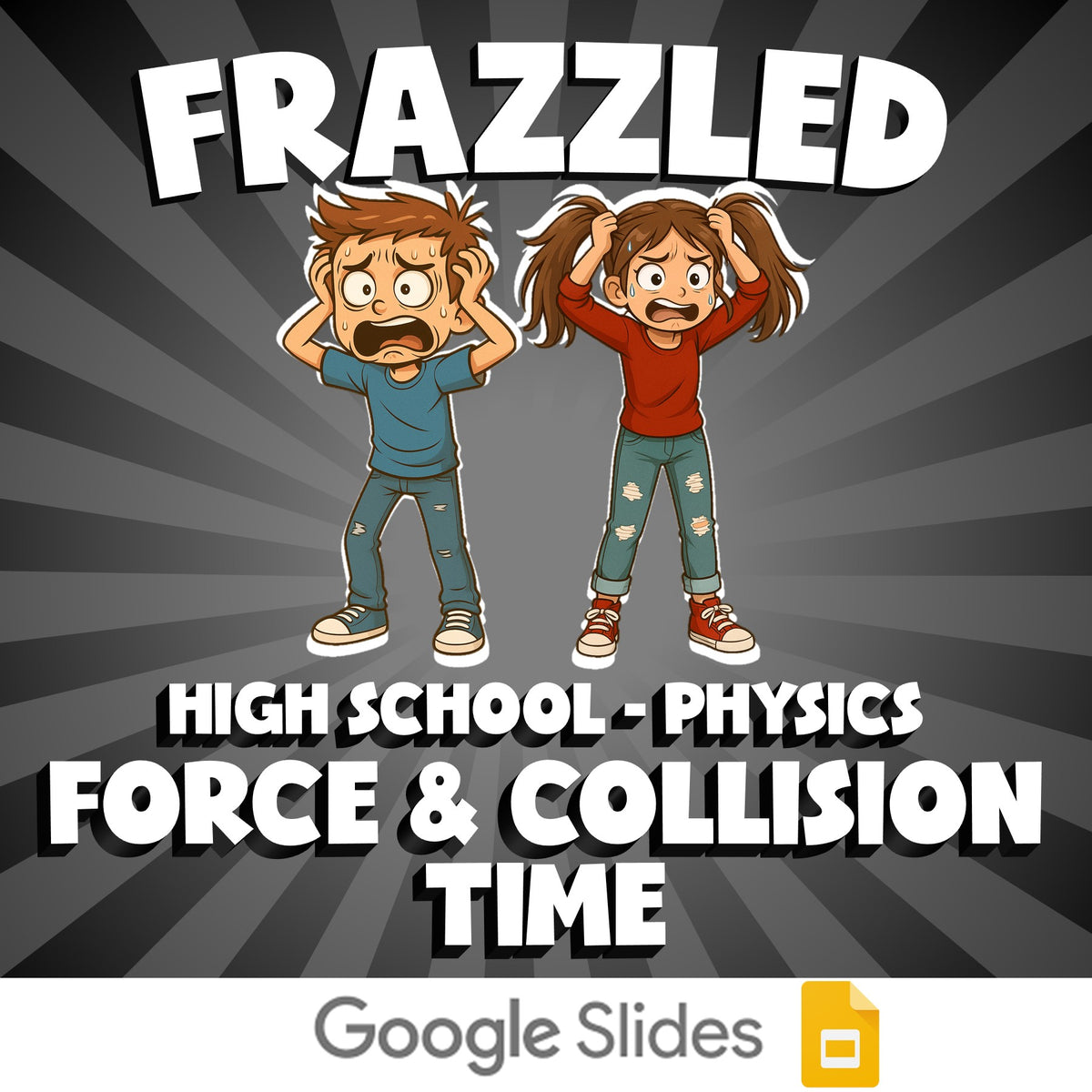 Force & Collision Time FRAZZLED Science Game - No Prep Physics Review Activity