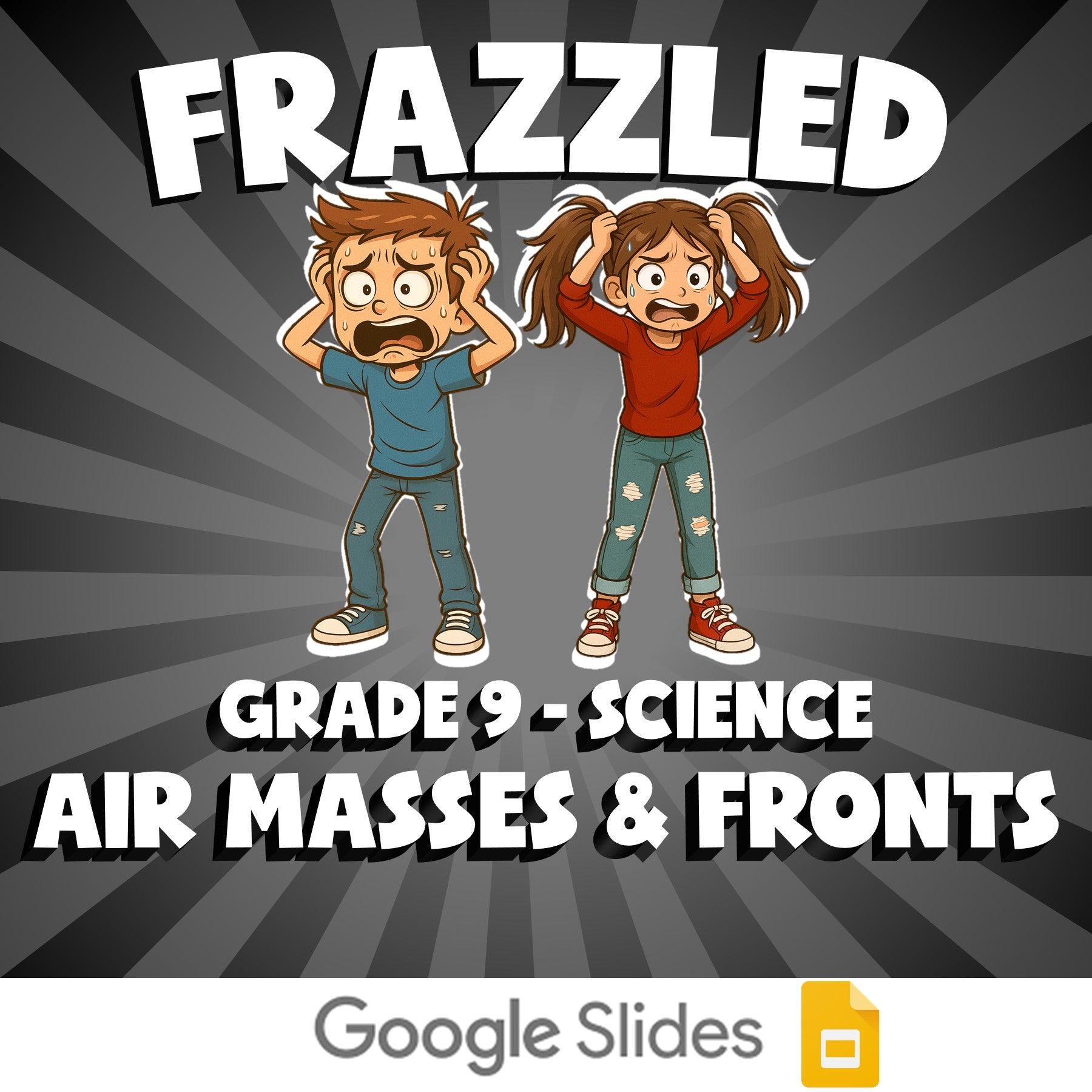 Air Masses & Fronts FRAZZLED Science Game - No Prep Grade 9 Review Activity