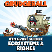 Ecosystems & Biomes GRUDGEBALL Science Game - No Prep Grade 8 Review Activity