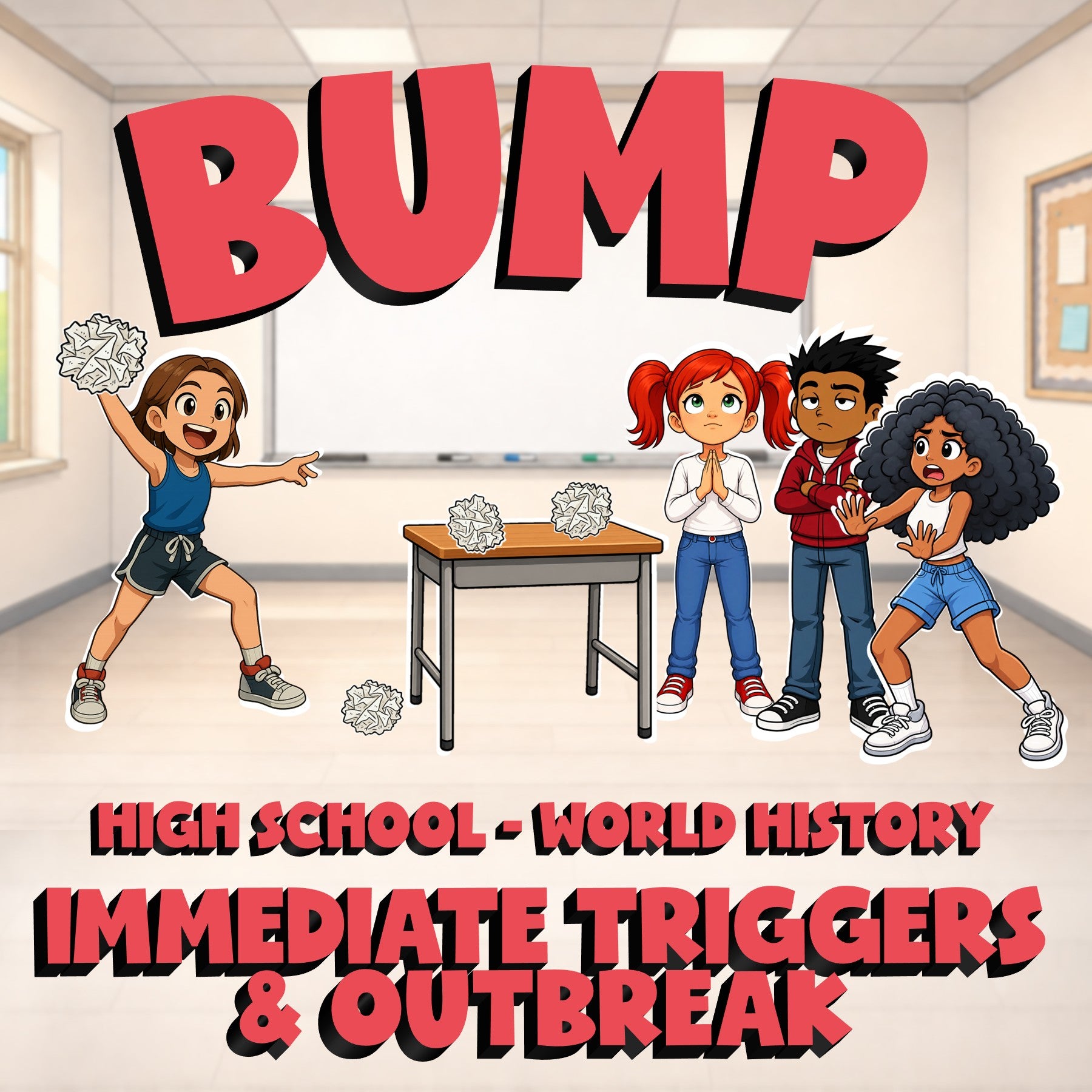 Immediate Triggers & Outbreak BUMP Game - No Prep World History Review Activity