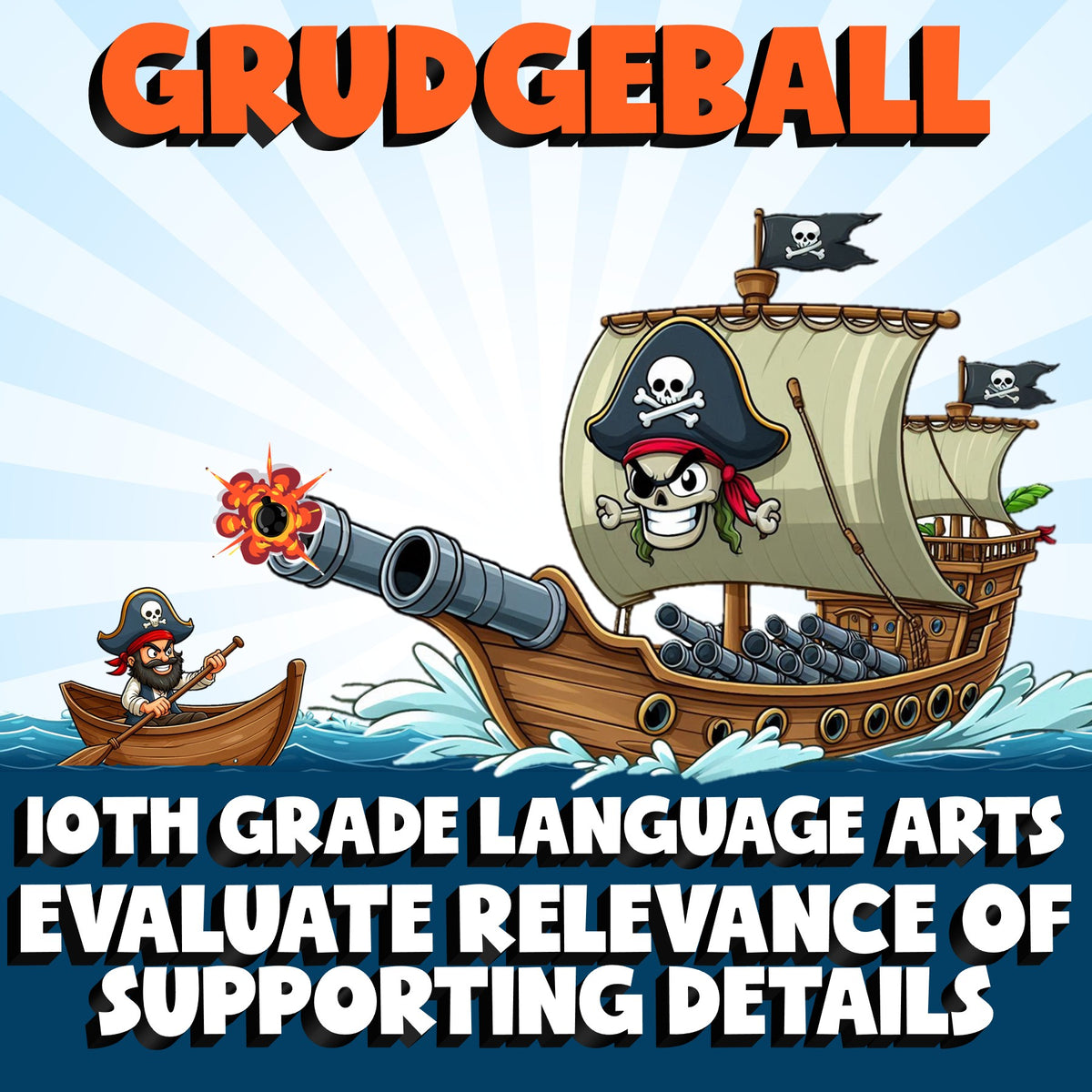 Evaluate Relevance of Supporting Details GRUDGEBALL ELA Game - No Prep Grade 10