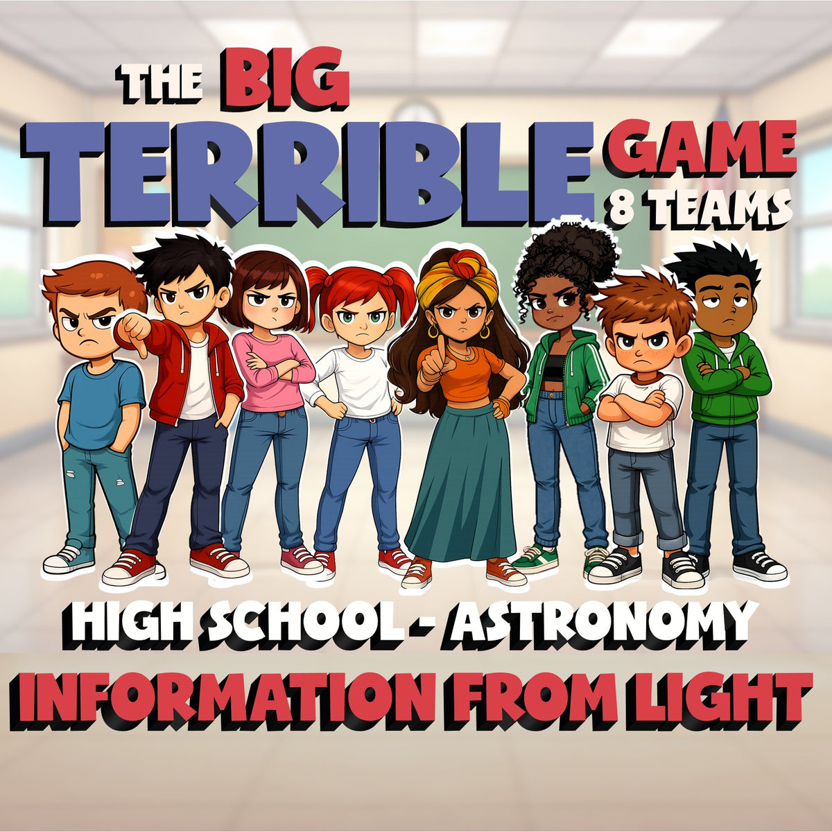 Information from Light BIG TERRIBLE GAME - No Prep Astronomy Science Review