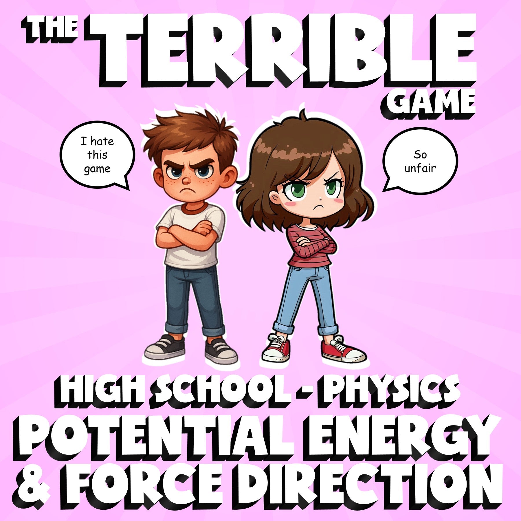 Potential Energy & Force Direction THE TERRIBLE GAME - Physics Science Review