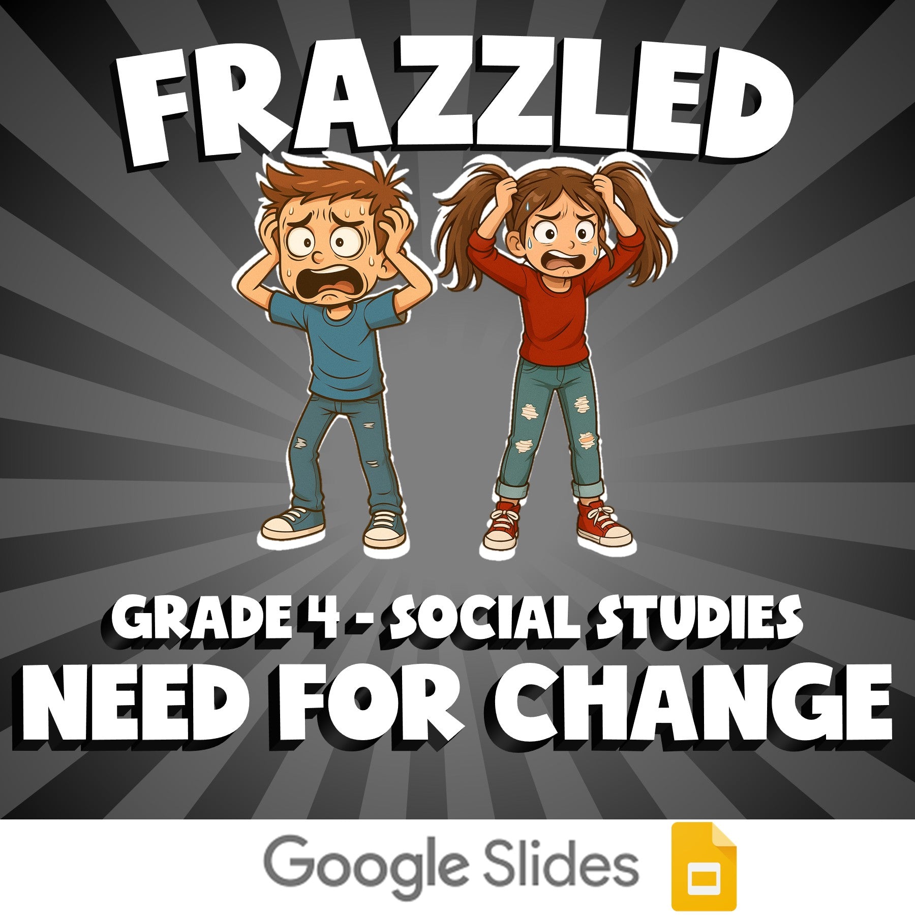 Need for Change FRAZZLED Socials Game - No Prep Grade 4 Review Activity