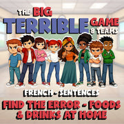 Find the Error - Foods & Drinks at Home BIG TERRIBLE GAME - French Exercise